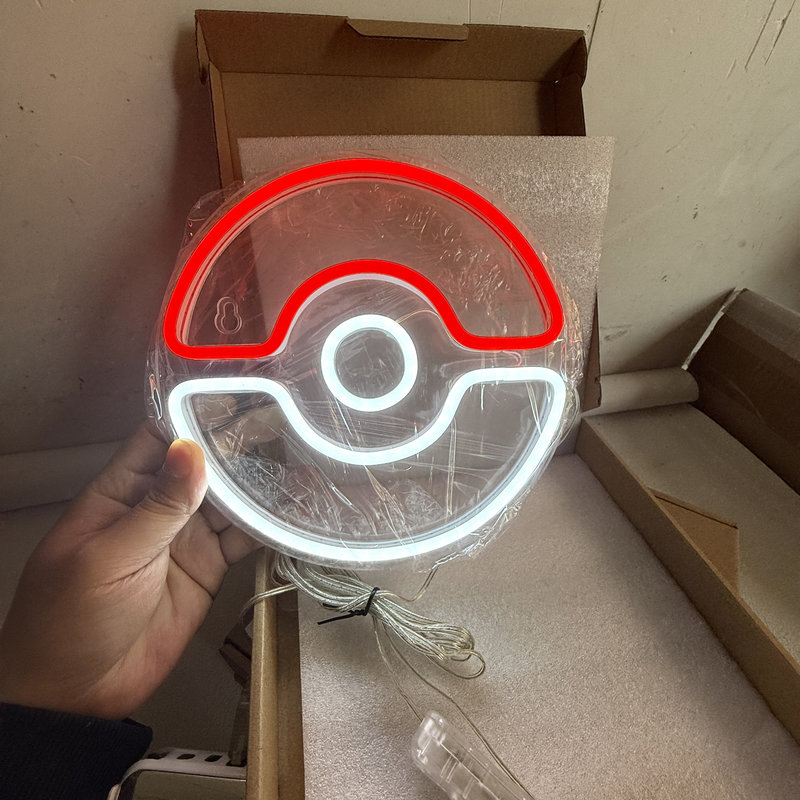 Lampu Neon Poke Ball 20*20cm,  - Home Improvement Tv Show ulasan dan harga