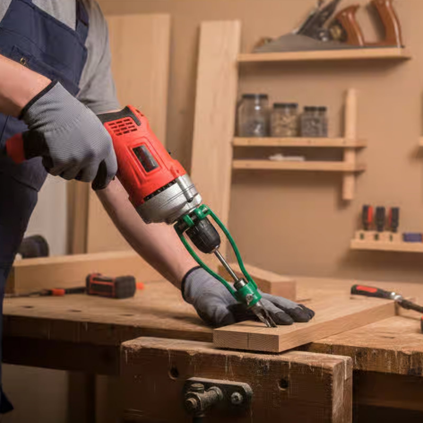 Adaptor Bor Lubang Persegi, Al - Home Improvement Cast ulasan dan harga