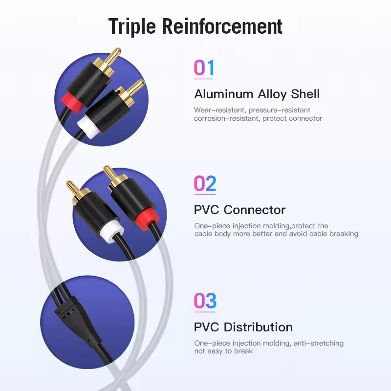 Kabel RCA Ganda HIFI Stereo 2  - Home Improvement Dvd ulasan dan harga
