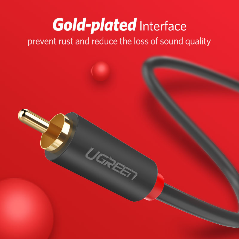 UGREEN 2RCA Ke 2 RCA Kabel Aud - Home Improvement Dvd ulasan dan harga