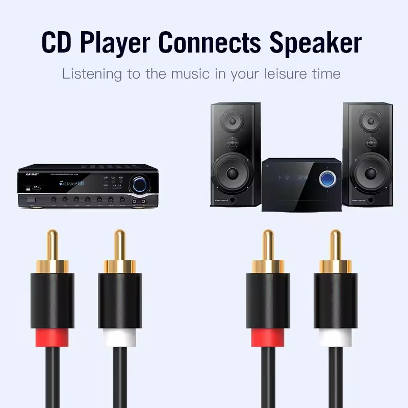 Kabel RCA Stereo HIFI 2RCA Ke  - Home Improvement Dvd ulasan dan harga