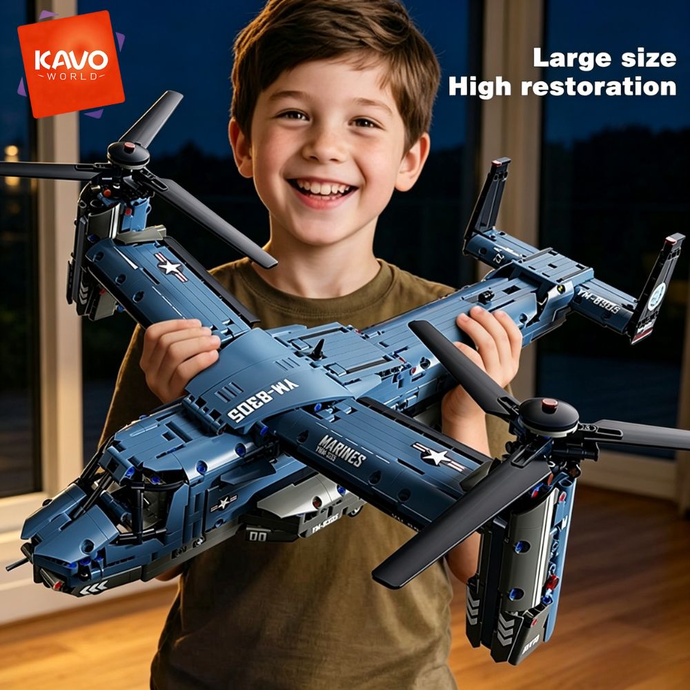 KAVOWORLD 1486PCS V-22 Osprey  - Home Improvement By ulasan dan harga